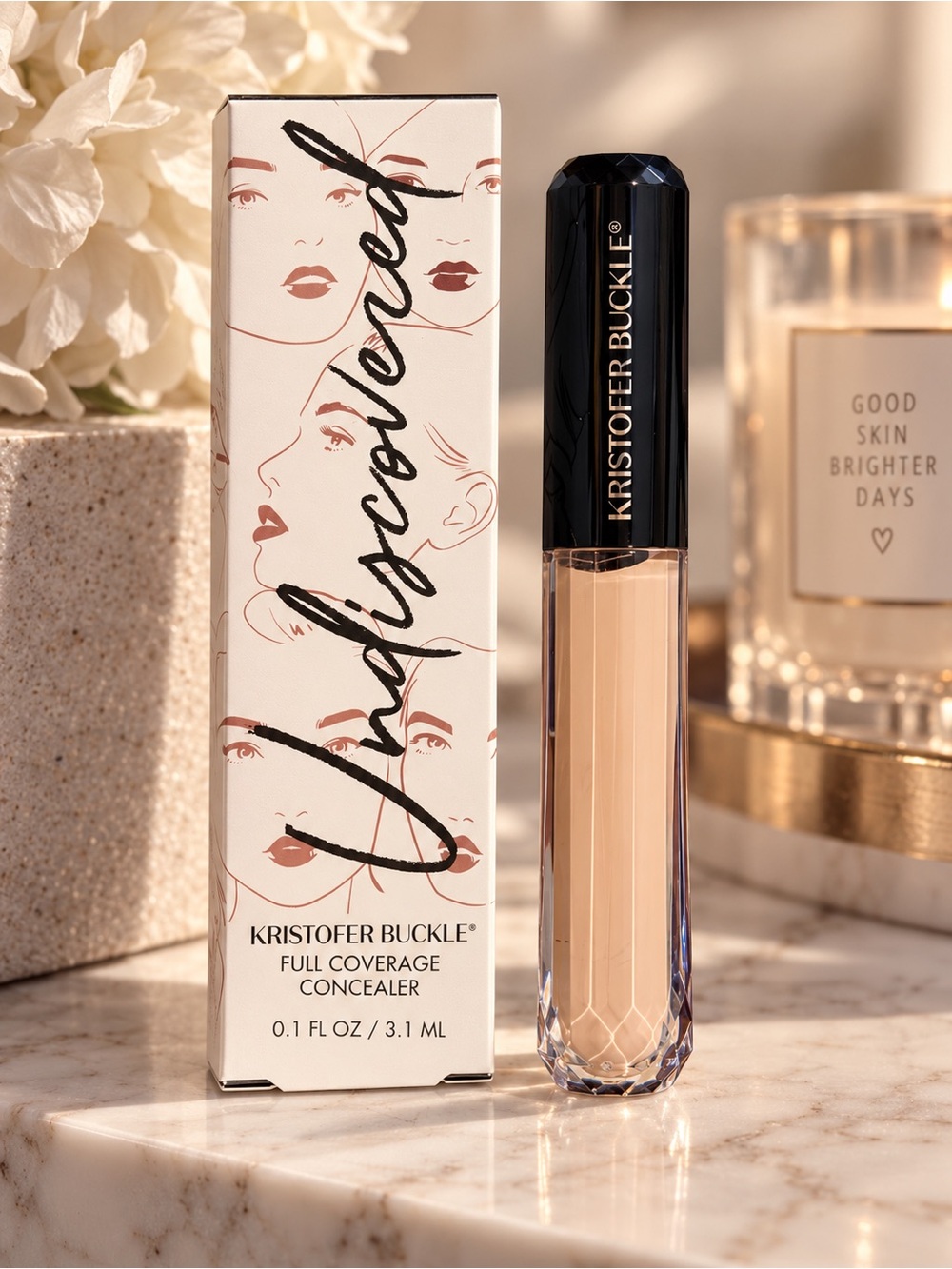 Kristofer Buckle Undiscovered Full Coverage Concealer Light Warm NIB